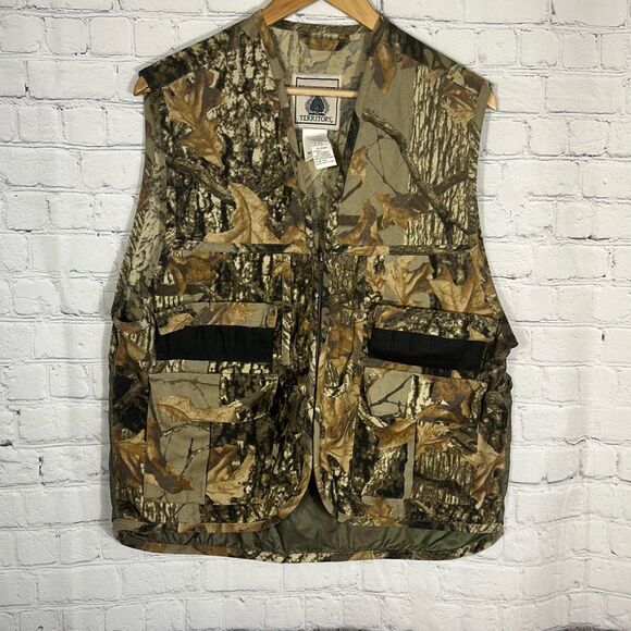 Northwest Territory Vest Men’s Medium Camo Hunting Zip Hunting Utility - Picture 1 of 9
